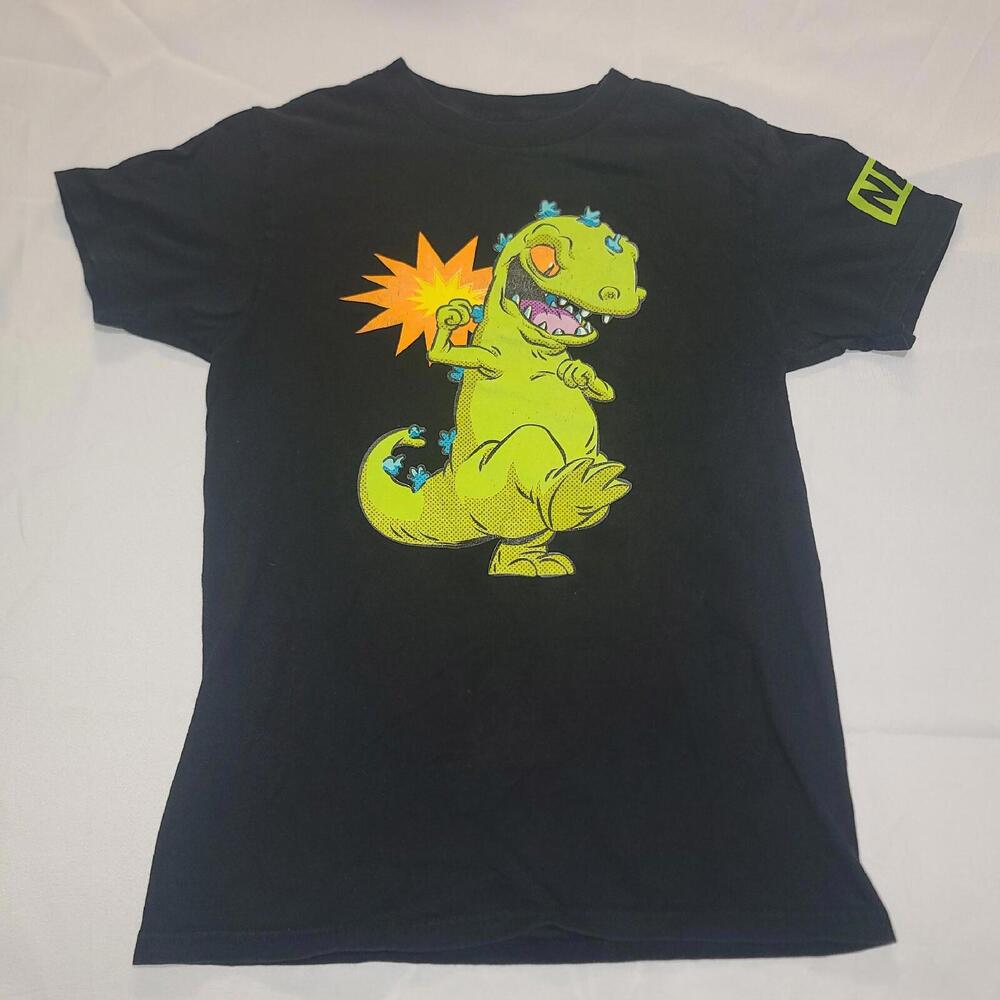 NEFF Nickelodeon Rugrats Reptar Black T Shirt Men's Size Small